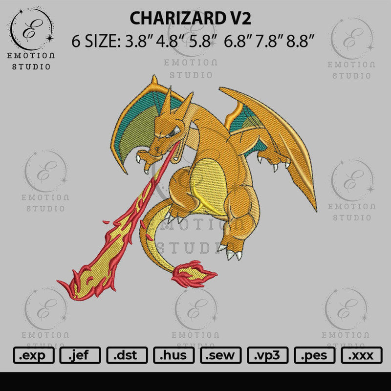 Charizard V2 Embroidery File 6 sizes.jpg