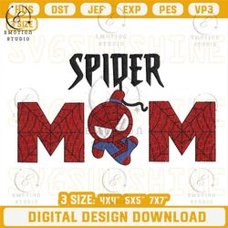 spider mom embroidery design files, baby spiderman mothers day embroidery designs.jpg