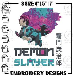 demon slayer embroidery design,demon slayer embroidery,embroidery file,anime embroidery,anime shirt, digital download..j