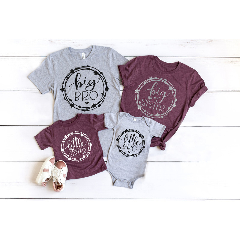 Big Sister Big Bro Little Sister Little Bro Shirts, Lil Sister Shirt, Little Reveal, Lil Sister Announcement, Baby announcement, Mauve Shirt.jpg