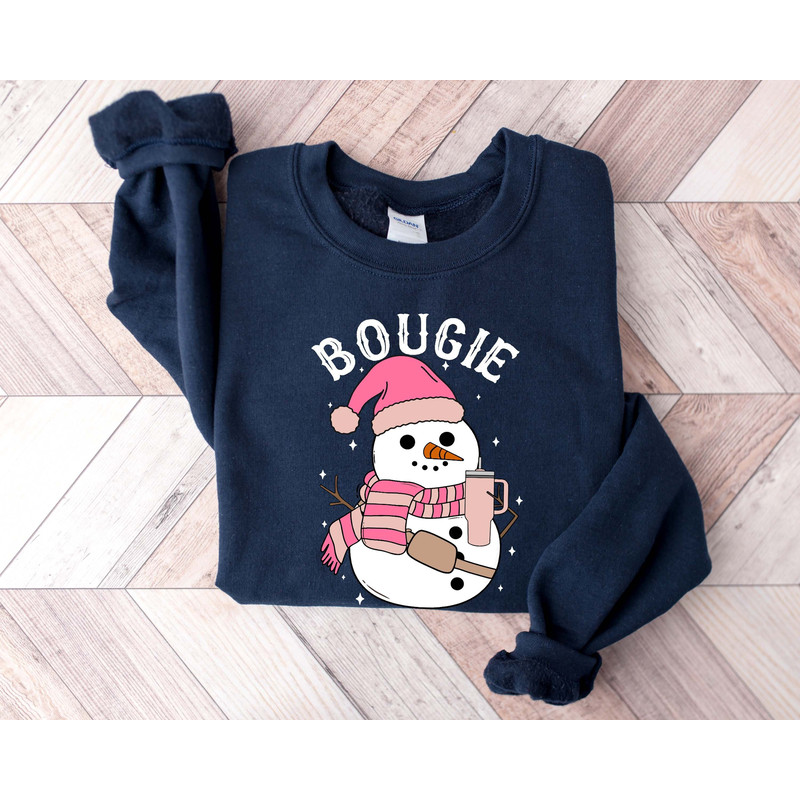 Bougie Snowman Sweatshirt, Snowman Hoodie, Cute Christmas Shirt, Women Christmas Sweat, Xmas Gifts, Trendy Gift, Cute Snowman Shirt.jpg