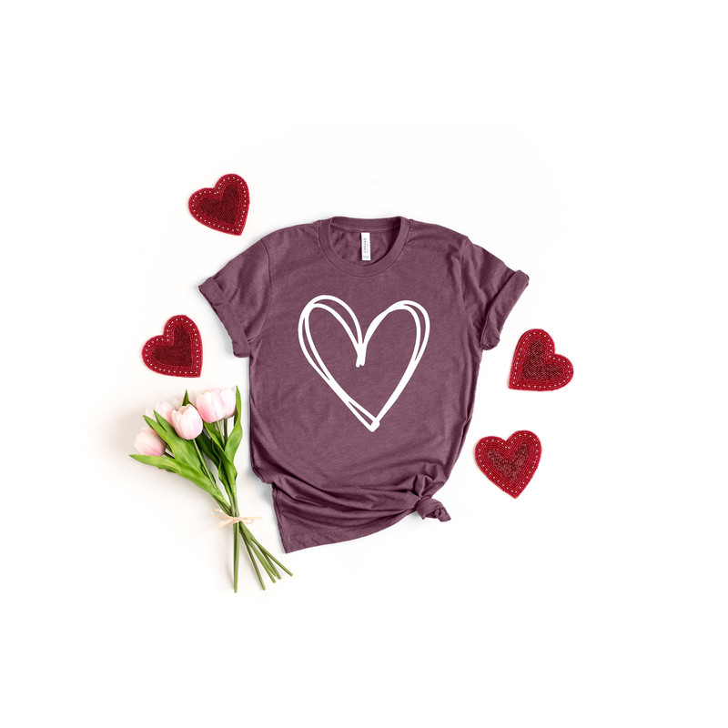 Double Heart Shirt, Cute Valentines Day Shirt, Womens Valentine, Cute Heart Shirt Unisex, Valentines shirt, Cute Valentines Outfit Tee.jpg