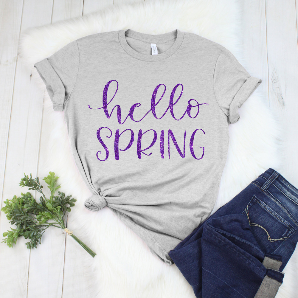 Hello Spring Shirt, Hello Spring, Spring Flower SHirt, Freedom Shirt, Easter Shirt 2.jpg