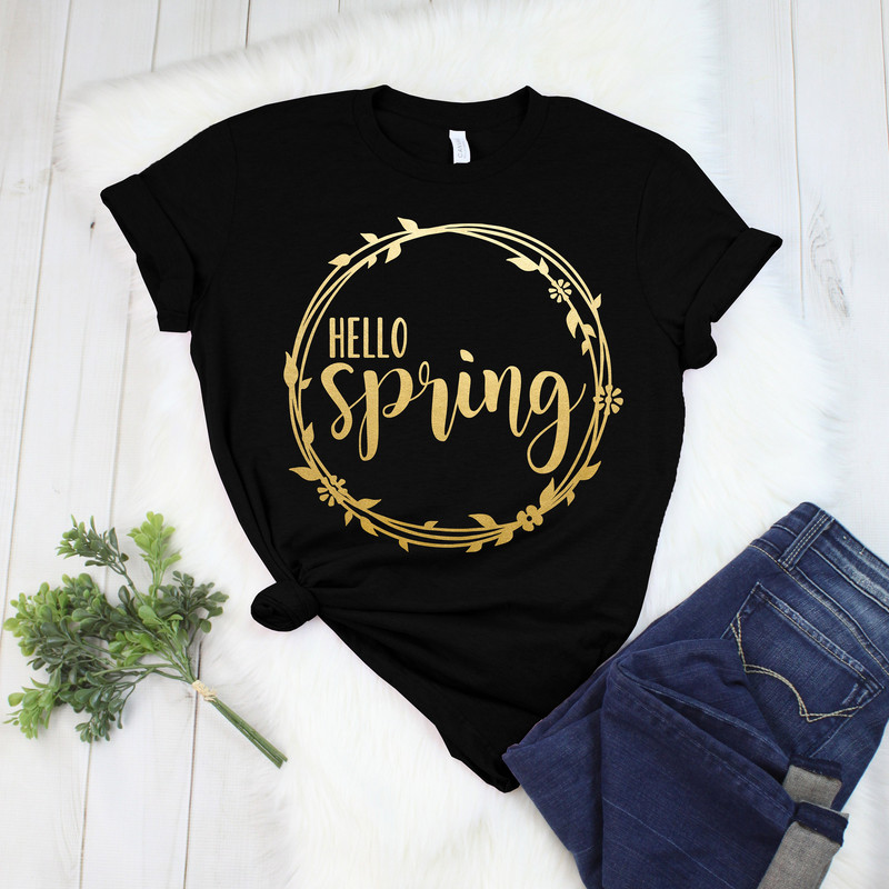 Hello Spring Shirt, Hello Spring, Spring Flower SHirt,  Freedom Shirt, Easter Shirt 3.jpg