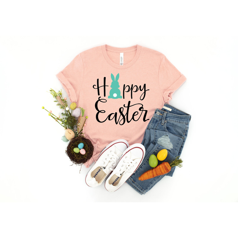 Hoppy Easter Shirt, Happy Easter, Bunny With Glasses Shirt,Kids Easter Shirt,Cute Easter Shirt,Easter Day Shirt, Easter Bunny Shirt 1.jpg