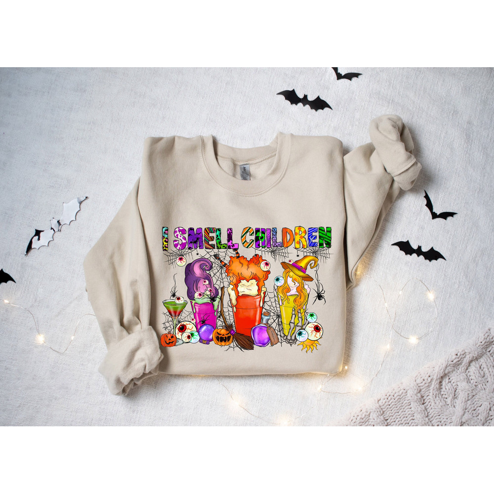 I Smell Children Sweatshirt, A Bunch Of Hocus Pocus Shirt, Hocus Pocus Shirt, I Smell Children,Sanderson Sister Shirts,Funny Halloween Shirt.jpg