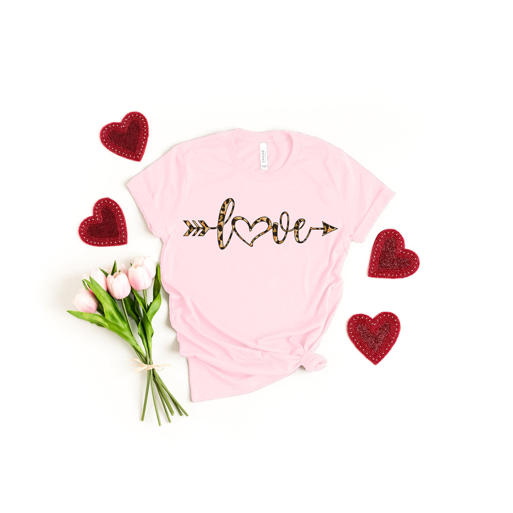 Leopard Love Arrow Shirt, Valentine Shirt,  Leopard Heart Shirt, XOXO, Valentines Day Shirt ,Lips Kiss Tee, Cute Valentine Shirt.jpg