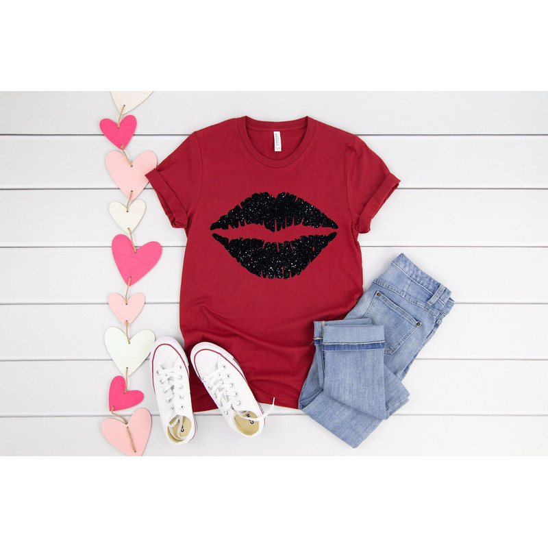 Lip Kiss Shirt, Lips for Women, Kisses Women T-Shirt, Kiss Shirt, Gifts For Her, Lips Shirt, Trendy, Unisex Shirts.jpg