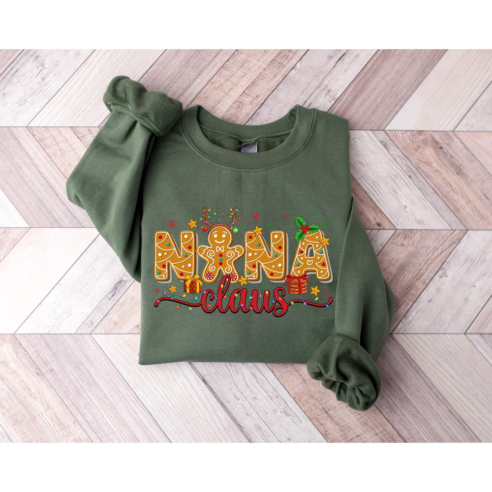Nana Claus Gift Sweatshirt, Nana Christmas Sweatshirt, Nana Claus Sweatshirt, Nana Claus Christmas Sweater, Family Claus Sweatshirt.jpg