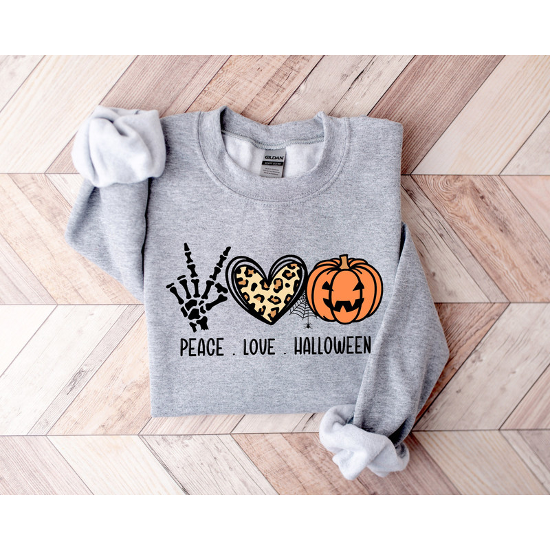 Peace Love Halloween Sweatshirt, Sanderson Sisters,Happy Halloween Shirt,Halloween Witches,Halloween Shirt,Halloween Party,Women Halloween.jpg