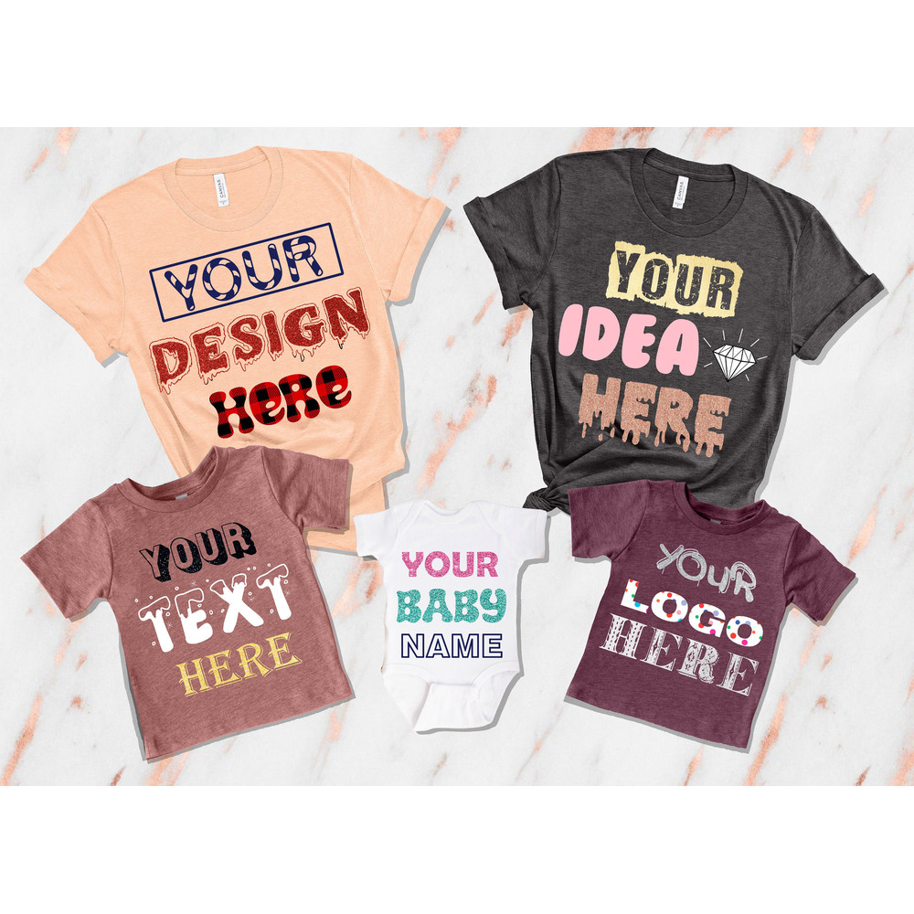Personalized Shirt, Add Your Own Text, Custom Logo Shirts, Custom Design Shirt, Customized Shirts, Custom Text on Shirt, Custom Family 1.jpg