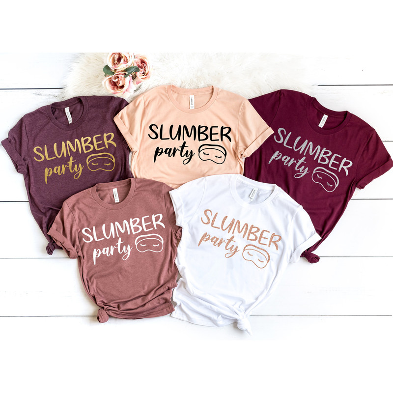 Slumber Party Shirts, Sleepover Squad Shirts , Girls Birthday Party Shirts, Tween Birthday, Teen Birthday Party, Sleepover Shirts.jpg