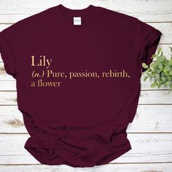 your name is here, custom name and dictionary meaning, kids custom name shirt, personalized name shirt, custom name, uni