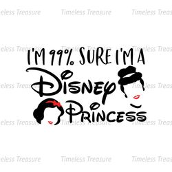 I'm 99 Sure I'm A Disney Princess SVG