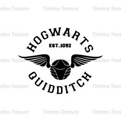 Hogwarts Quidditch Est 1092 Quidditch Champion SVG