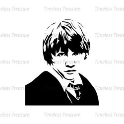 Ron Weasley Harry Potter The Golden Trio Silhouette SVG Vector