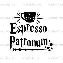 Espresso Patronum Harry Magic Coffee SVG Digital Files