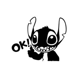 Ok Hello Stitch Emotion Disney Cartoon SVG