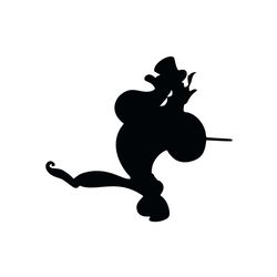 Disney Genie Silhouette Vector SVG Cut Files