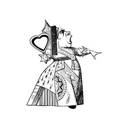 Off With Their Head The Queen Of Hearts Alice In Wonderland SVG