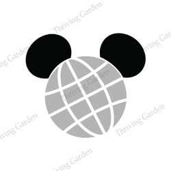 Mickey Mouse Epcot Ball SVG