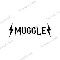 Black Muggle Cut Files Harry Potter Movie SVG