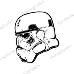 star wars stormtrooper soldier helmet side view svg