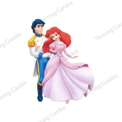 disney prince eric and princess ariel the little mermaid png