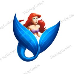 Blue Fish Tail Little Mermaid Ariel PNG