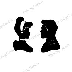 cinderella and prince charming henry silhouette svg