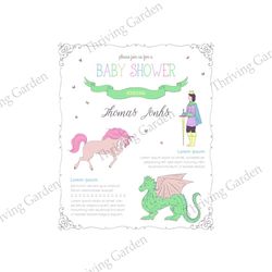 baby shower prince card design cinderella svg