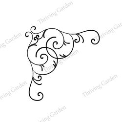 disney ornamental curly corner cinderella cartoon svg