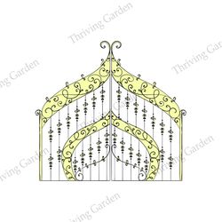 disney cinderella castle gate sticker clipart svg