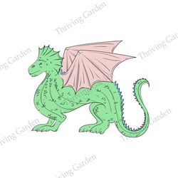 disney cinderella green dragon svg vector