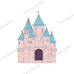 disney princess cinderella magic castle svg vector