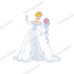 disney princess cinderella wedding dress clipart png