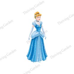 disney princess cinderella winter costume sublimation png