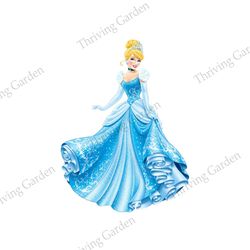 princess cinderella twinkling dress disney transparent png