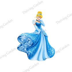 princess cinderella twinkling dress disney cartoon png