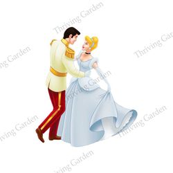 cinderella and prince charming dancing disney png