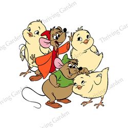 jaq gus gus and chicken disney cinderella cartoon png