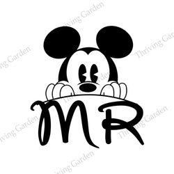 mr. groom disney mickey mouse head wedding logo svg