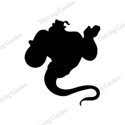 Disney Genie The Magic Lamp Silhouette Vector SVG