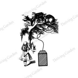 alice in wonderland and through the looking glass svg