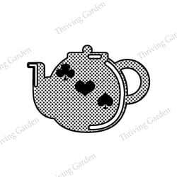 alice in wonderland tea party tea pot silhouette svg