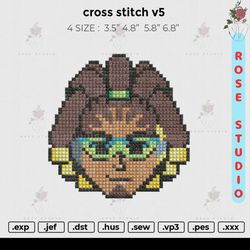 cross stitch v5 1, embroidery file, embroidery design