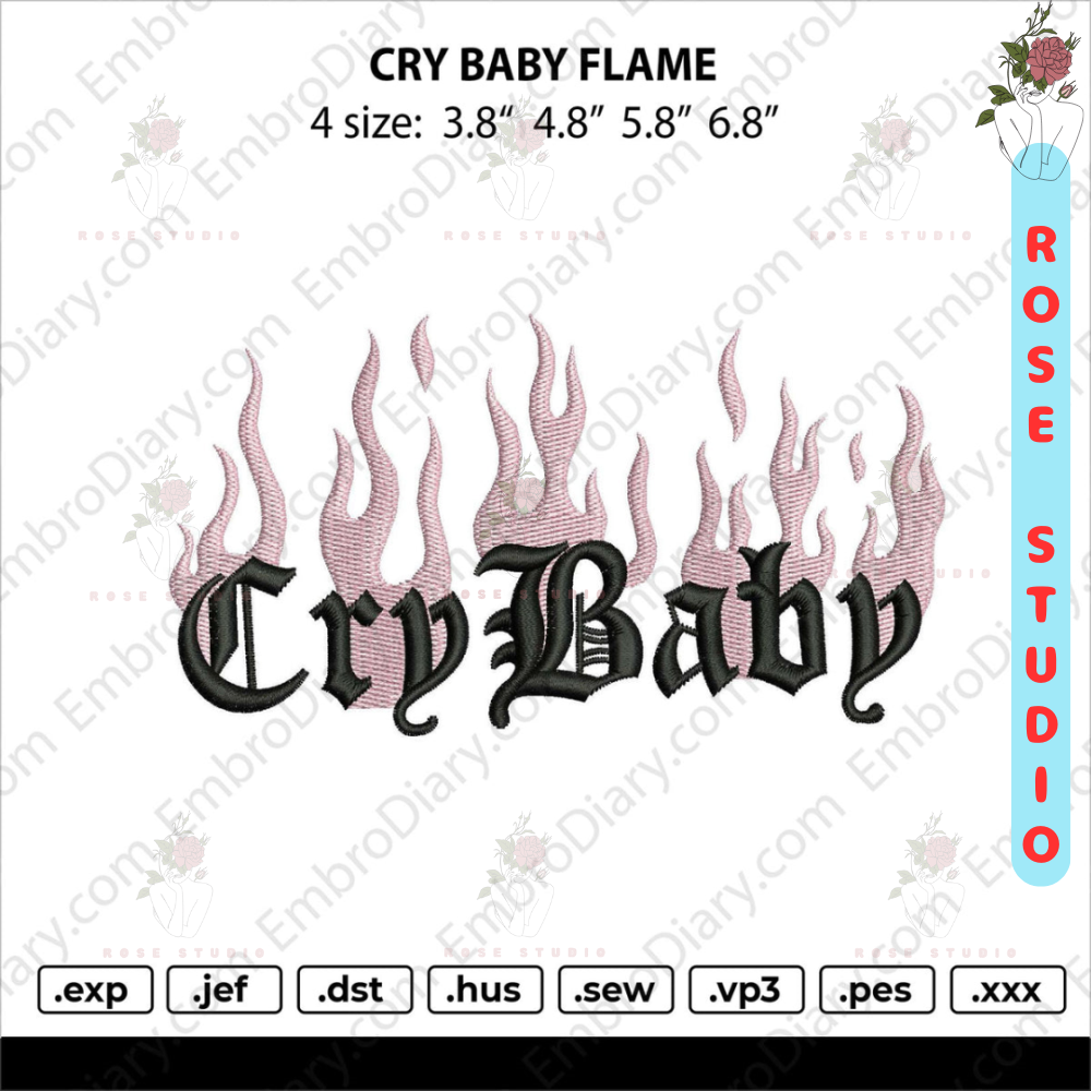 cry baby flame Embroidery.jpg