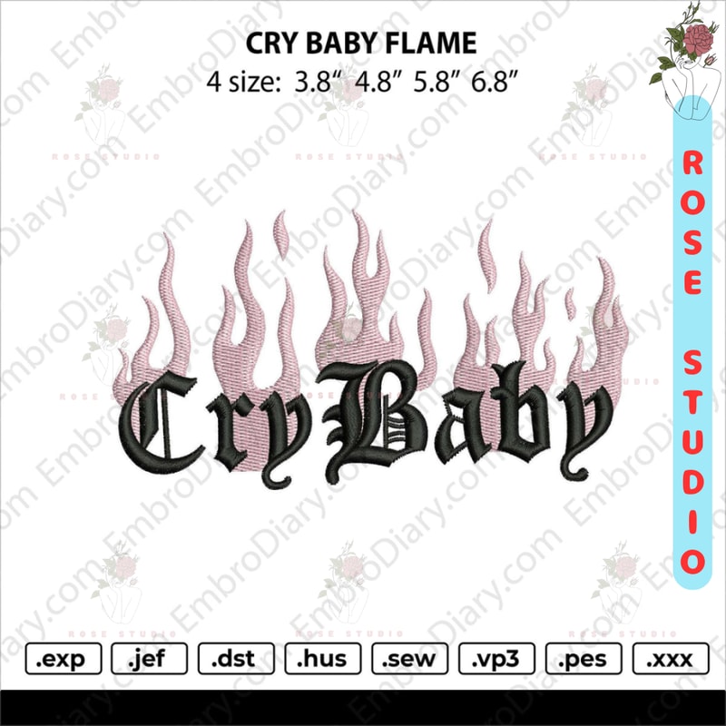 cry baby flame Embroidery.jpg