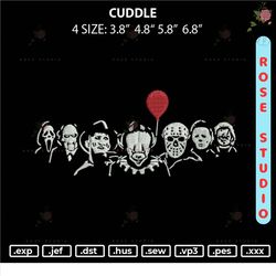 cuddle embroidery, embroidery file, embroidery design