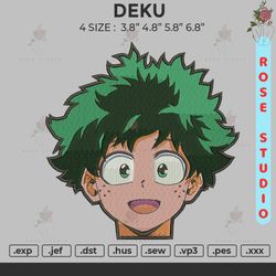deku embroidery, embroidery file, embroidery design